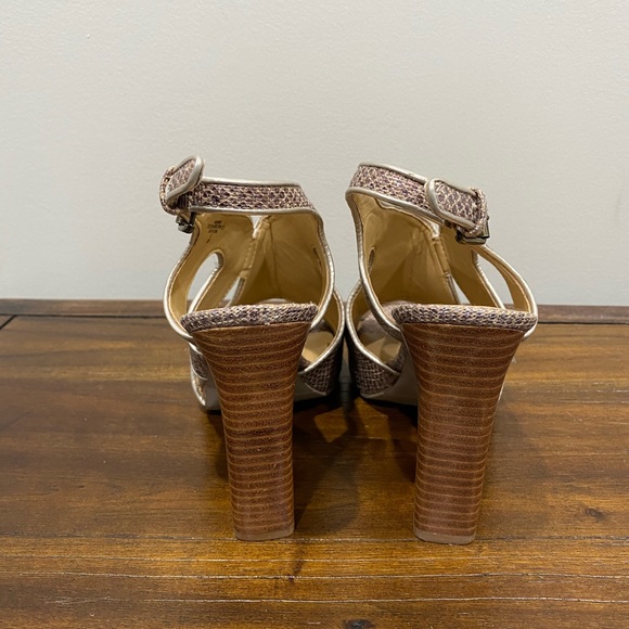 Nine West Snake Skin Heels size 8.5 - Picture 5 of 7